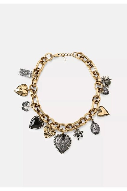 Brand Modal Heart-Shaped Charm Necklace