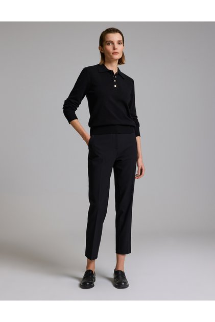 Black Carrot Fit Fabric Pants 50331138-VR046