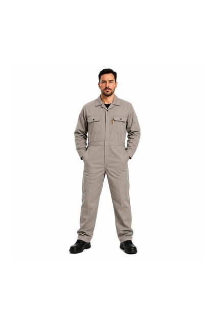 Grey Maintenance Overalls - 100% Cotton 240 Gsm - Durable Men's Work Overalls