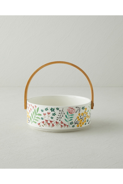 Nostalgic Country Stoneware Sunumluk 17x7 cm Renkli