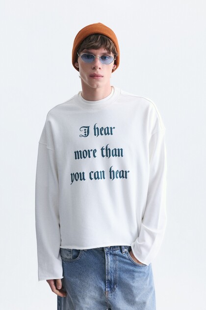 Boxy Fit Printed Sweatshirt