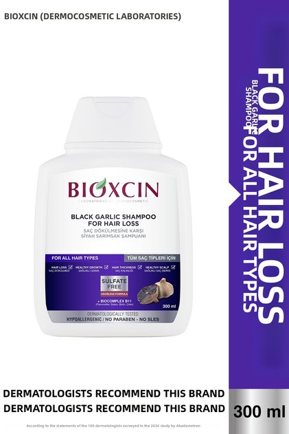 Black Garlic Shampoo 300 ml - Anti-Spill and Anti-Slimming Shampoo