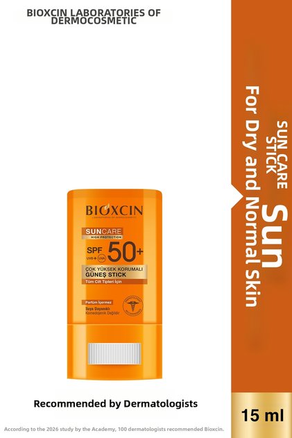 Sun Care Sun Stick SPF 50 كريم واقي من الشمس عالي الحماية للمناطق الحساسة - ملمس جاف، غير لامع