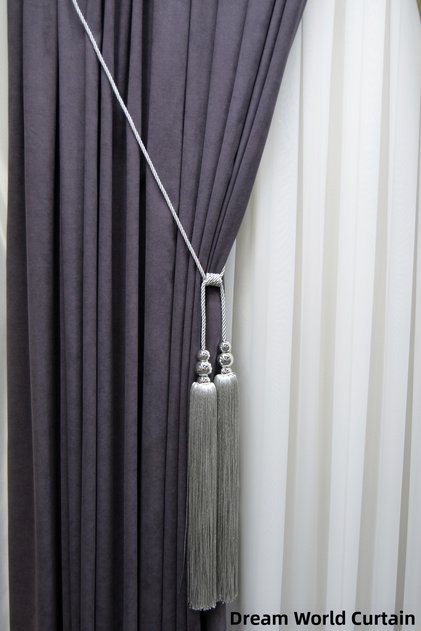 Ceiling Mounting Curtain Tieback with Cornice Bracket Braçol Curtain Accessory