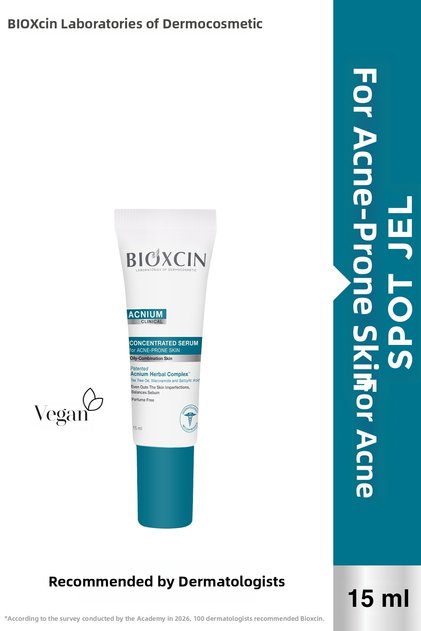 Acnium acne treatment serum for prone skin 15ml - salicylic acid, tea tree, niacinamide