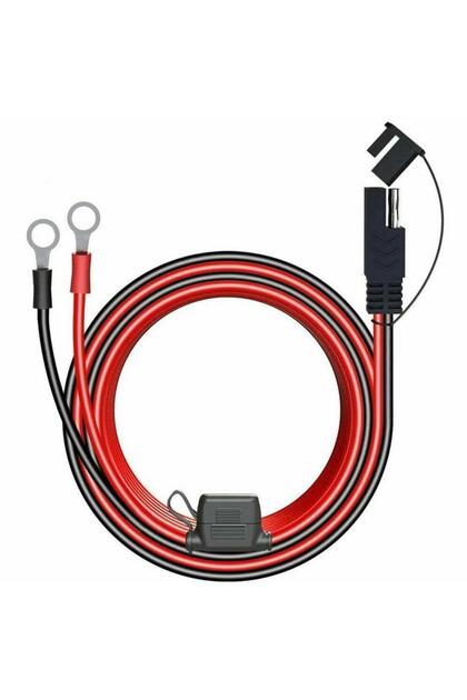 1PC Charger Cable For Motorcycle Battery Terminal To SAE Quick Extension Cable With 10A Fuse O Conne