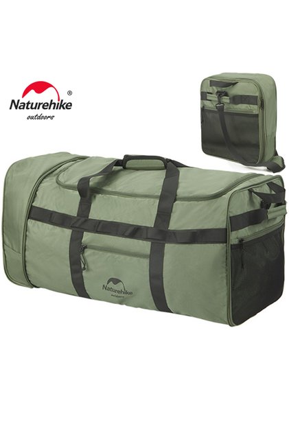 Green Foldable Towing Wheel Bag Camping Storage Bag Portable Outdoor Travel La