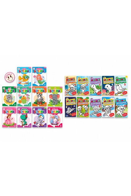 Boyama Kitabı 20 Kitap Set ( 20 Kitap Toplam 320 Sayfa )