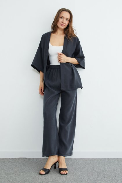 Basic Capri Sleeve Loose 2-Piece Set