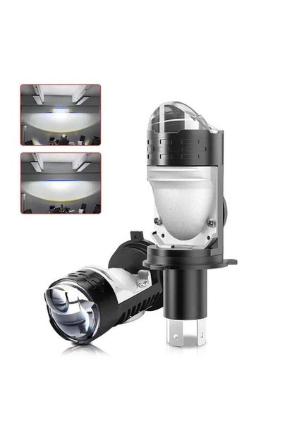 1pcs-H4 H4 Projector Lens LED Headlight Car Motorcycle 10000LM 100W Plug&Play Turbo Fan Lamp High Lo
