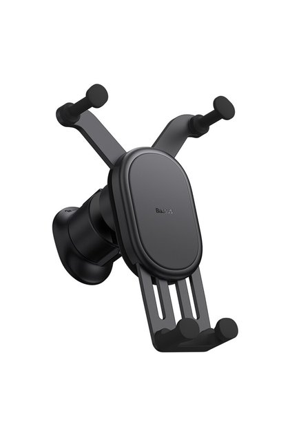 Black Car Phone Holder Gravity Auto Restorable in Car Air Vent Silicone Stand For iPho