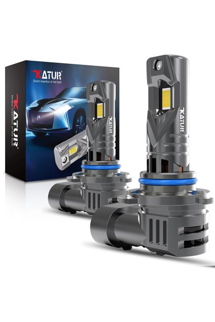 9012(HIR2) With Fan Katur 2x HIR2 9012 Led Car Headlight 100W Bulb Xenon 6000K 20000Lm White Turbo D