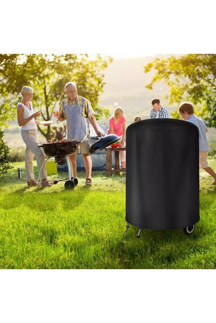 غطاء شواء مقاوم للماء من Raweao Kettle BBQ من Weber، غطاء دائري للشواء في الهواء الطلق، واقي من المطر، مناسب للشواء