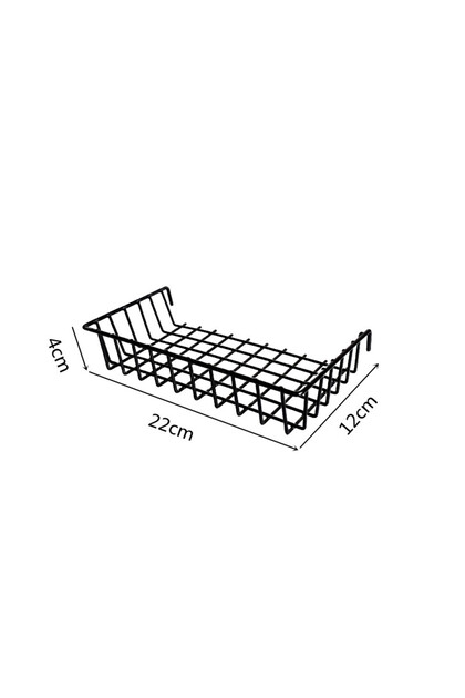 Basket-2 Grid Photo Wall Accessories Hanging Basket Wrought Iron Wall Decoration Creative Wall Decor