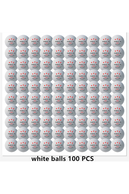 100 white balls Huieson 3 Star Ping Pong Balls 50~100 PCS ABS 40+ New Material Table Tennis Balls Pi