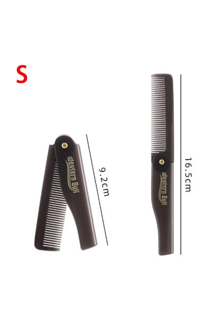 S Portable Foldable Pocket Combs Oil Head Plastic Beard Combs Hair Styling Tool Combs For Man Women