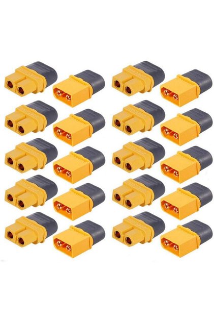 10pair with cover 10 Pair XT60H (XT60 Upgrade) Connectors, XT60H Male Female Bullet Connectors Plugs