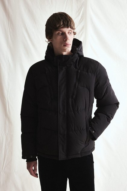 Warm Water Repellent Slim Fit Coat F1147Ax25Wn