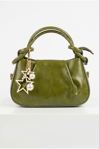 Bellina Rose Khaki Women's Hand and Shoulder Bag