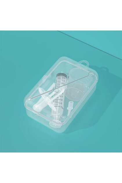 WHITE Baby Pacifier Medicine Dispenser Kit Oral Feeding Syringe Toddler 10ml Liquid Dropper Feeder U