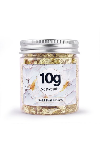 1453985-10g-Gold 2/3/5/10g/Box Gold Leaf Flakes Sequins Glitters Epoxy Resin Filling Gold Foil Paper