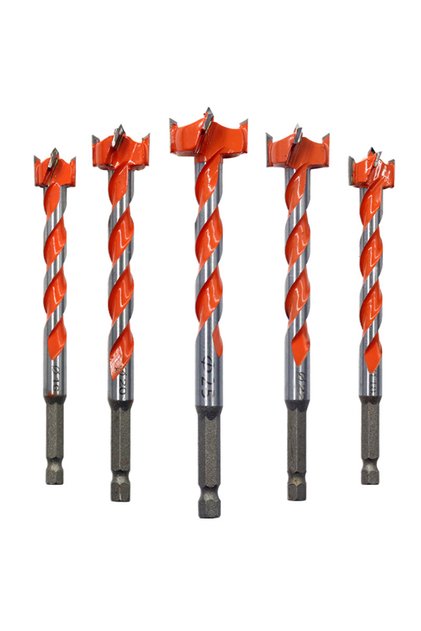 25mm 130mm 1PC Extended Woodworking Hole Opener Alloy Thread Drill Bit With Hexagonal Handle Door Lo