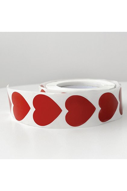 red 500Pcs Red Pink Heart Stickers for Valentines Day Wedding Gift Packing Bag Packaging Labels Love