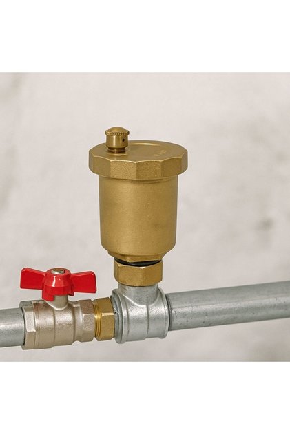 DN25 Brass Material Automatic Exhaust Release Valve Standard Male Thread Pressure Release Air Vent V