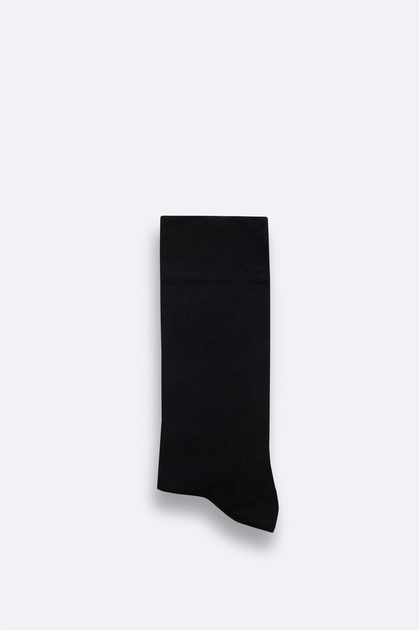 Men's Black 3-Piece Cotton Socks Set with Gift Box B008561