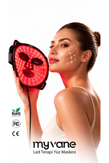 My Vane Led Photon Therapy Facial Mask - Red, Blue, Purple & Infrared Light - Professional Home Care