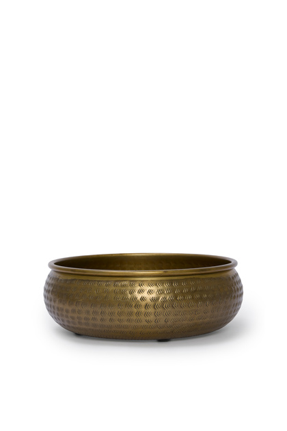 Yuvarlak Metal Dekoratif Kase(30x10 Cm)