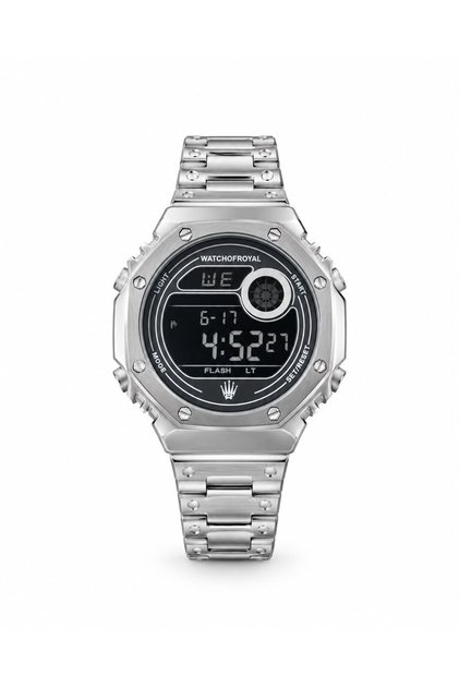 Led Wox Silver Wristwatch