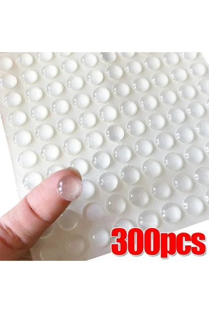 8x2.5mm-100pcs 300Pcs Self Adhesive Door Stopper Rubber Damper Buffer Cabinet Bumpers Silicone Furni