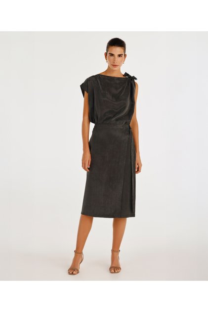 Fireless Cut Wrap Skirt