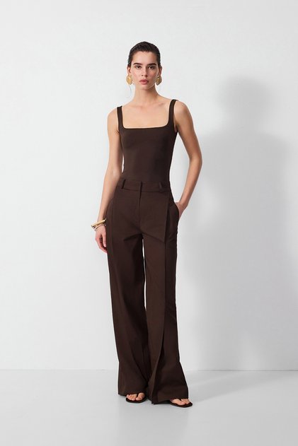 Pleated Wide Leg Pants