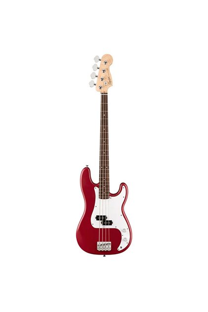 0379700554 Debut Precision Bass Gitar (Dakota Red) | Laurel Klavye Kırmızı Renk ve Klasik Fender Tasarımı