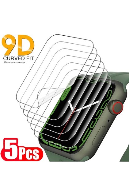5PCS Hydrogel Film Series 456 SE 44MM 5PCS Hydrogel Film for Apple Watch 9 5 6 SE 3 2 1 40MM 44MM 42
