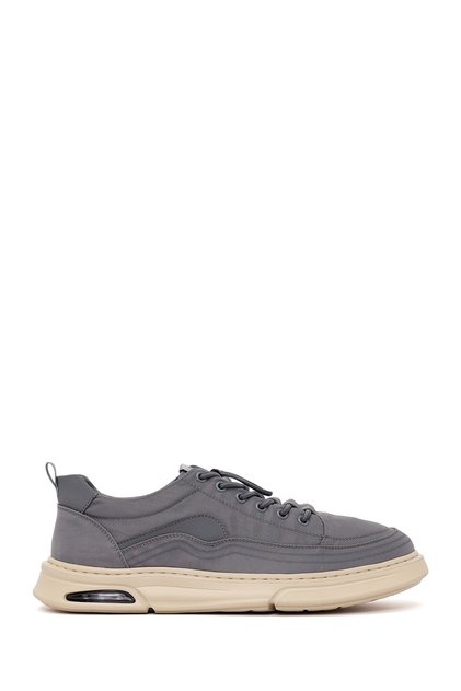 Derimoz Zero Men's Gray Lace-Up Fabric Sneaker 26Sfd69206F