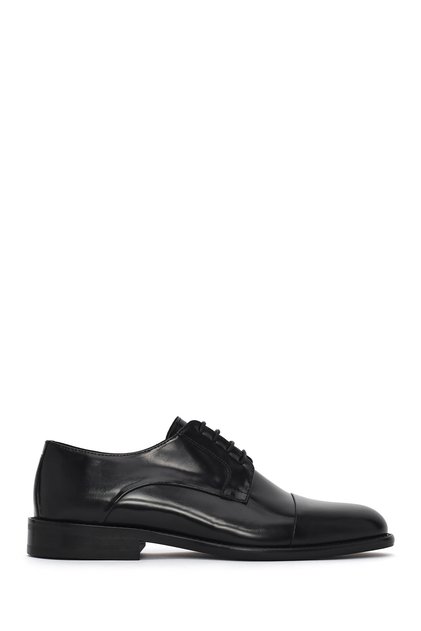 Men's Black Lace-Up Leather Classic Shoes 26Sfd622322