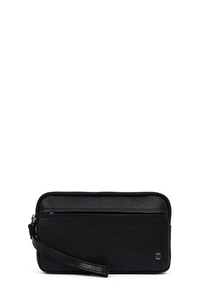 Men's Black Leather Handbag 25Sbd3534Ft