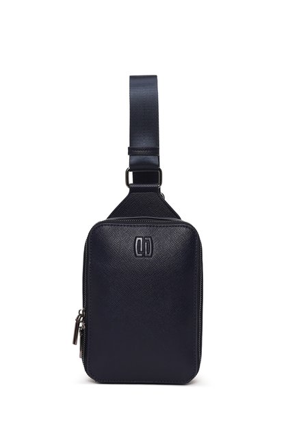 Men's Navy Blue Mini Crossbody Bag 26Sbd3306Pu