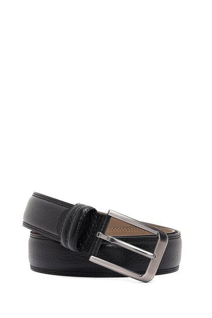 Men's Black Leather Belt 000A2D13072Ft