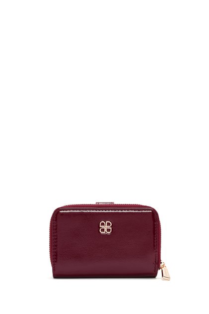 Women's Burgundy Patent Leather Wallet 000A2D561516