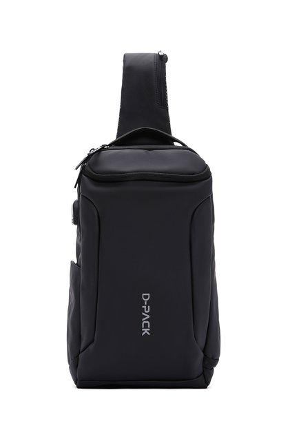 D-Pack Erkek Siyah Teknolojik Kumaş Çapraz Çanta 23SBD30016F