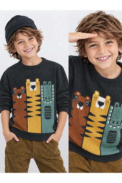 Animals Boy's Knitwear Sweater