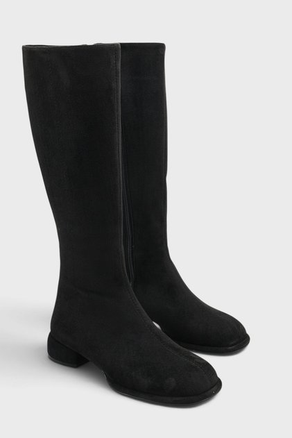 Juliana Round Toe Short Heeled Zippered Women's Boots