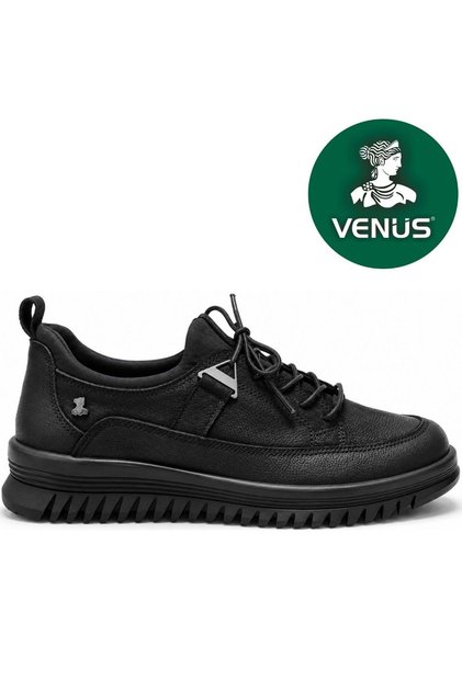 Tipaso Genuine Leather Comfort Orthopedic Women's Casual Shoes Black