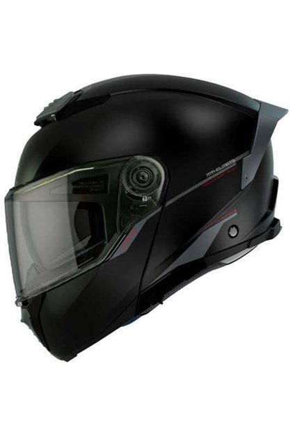 Kask Atom 2 Sv Solıd A1 Çene Açılır - MAT SİYAH