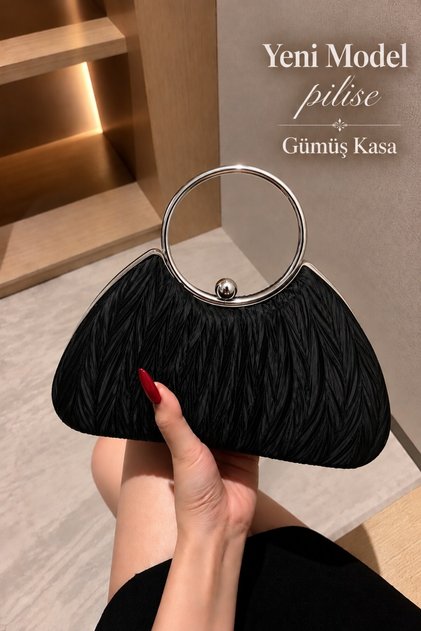 Women's Bag New Model Pleated Evening Dress Bag Mixed Pattern Stylish Bag