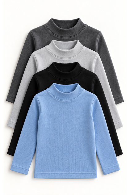 Children's 3-16 Years Old 5-Piece Thin Camisole Knitwear Sweater Set - Comfortable and Stylish Basic Model 5 Pieces 100% Cotton